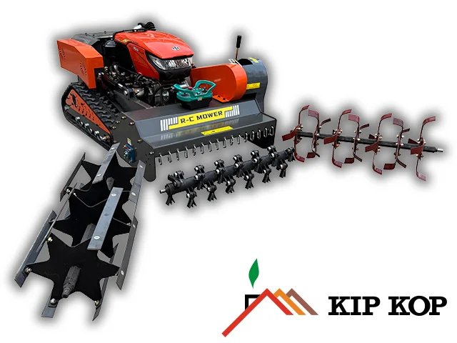 DIZELSKI MULTIFUNKCIJSKI MALČER GUSJENIČAR NA DALJINSKO UPRAVLJANJE