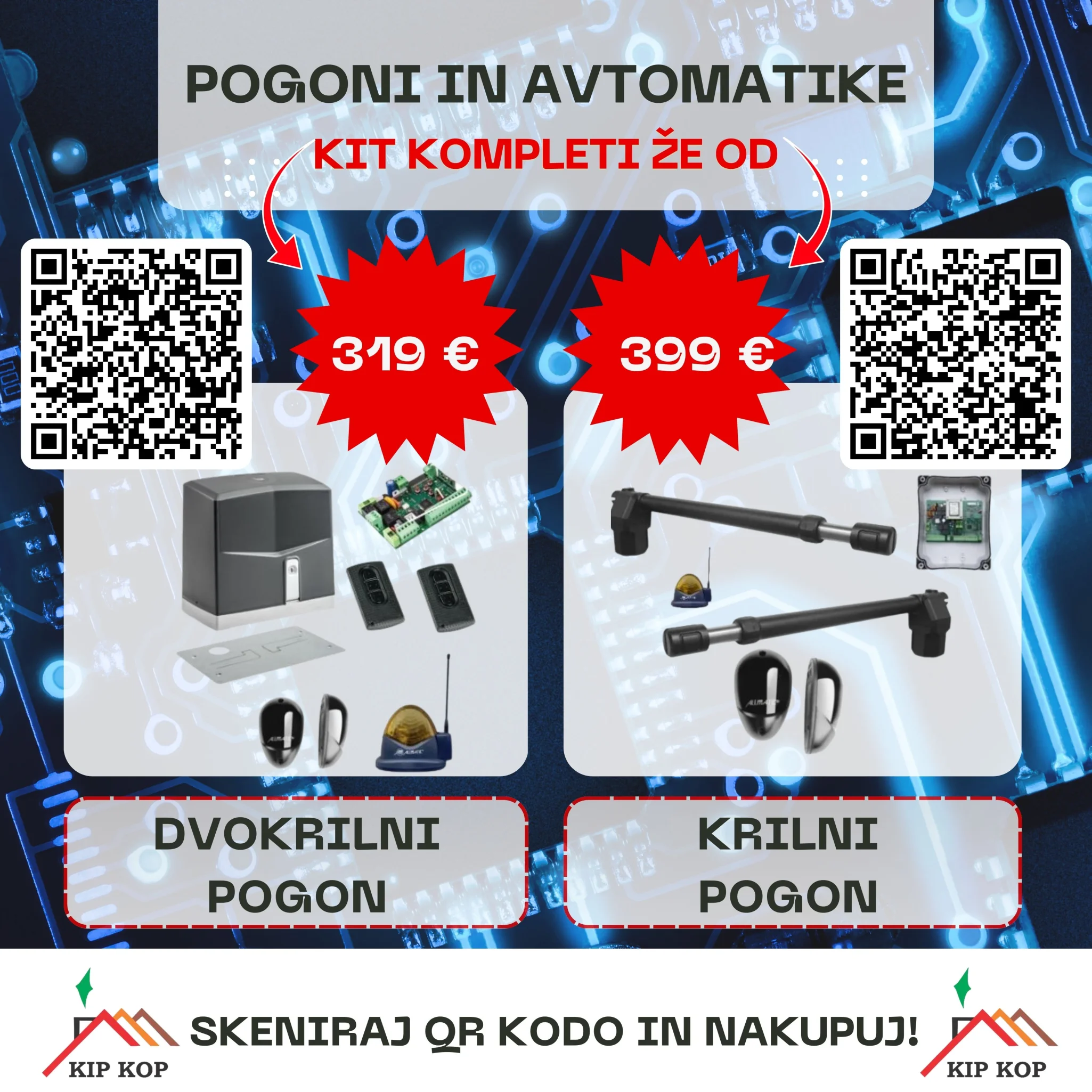 spiralna hitrotekoča vrata